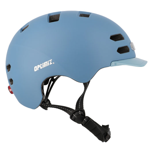 CASQUE URBAIN OPTIMIZ O374 BLEU MAT IN MOLD REG. OCCIPITAL ECLAIR. AV/AR