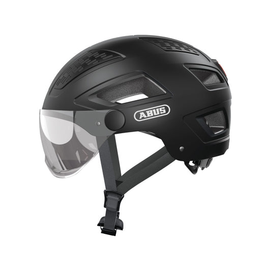 CASQUE URBAIN ABUS  HYBAN 2.0 ACE NOIR ABS ECLAIRAGE INTEGRE REGLAGE OCCIPITAL T.XL