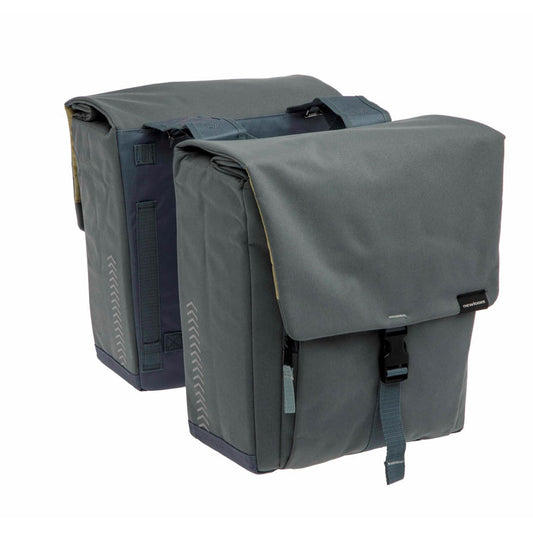 SACOCHE VELO PORTE BAGAGE A PONT NEWLOOXS TULUM DOUBLE GRIS DETACHABLE - 32 LITRES - 350x3