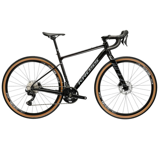 VELO GRAVEL 28" KROSS ESKER 6.0 TAILLE M (19") ALUMINIUM NOIR/GRIS