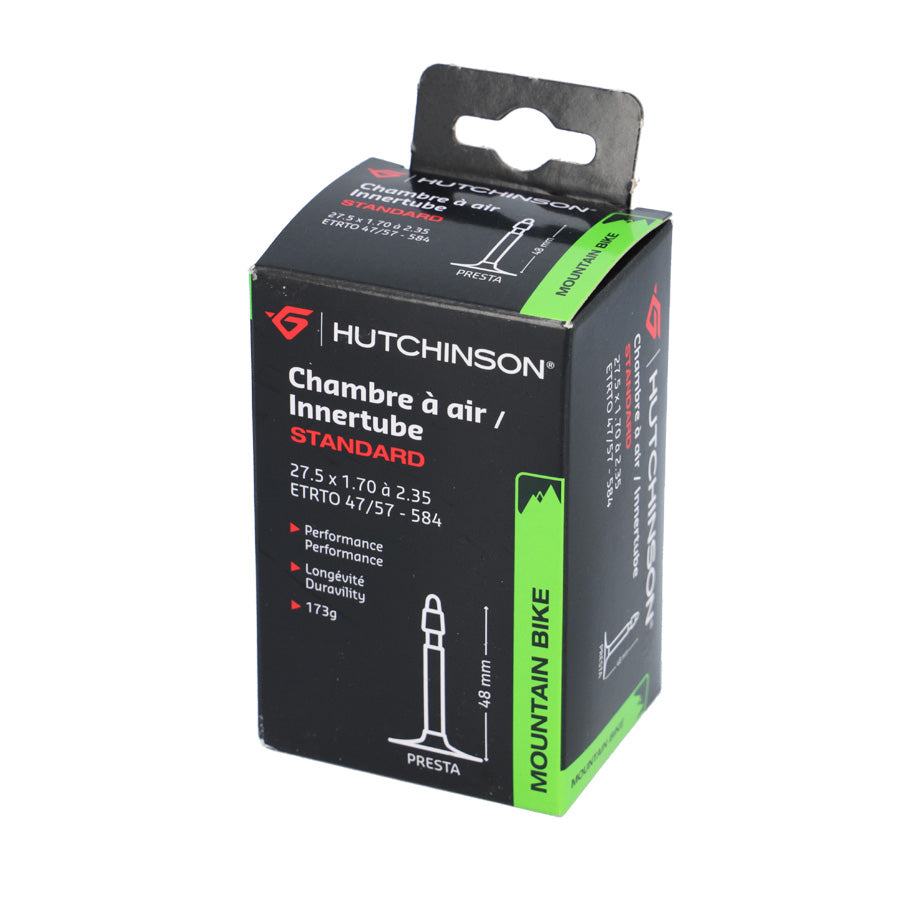CHAMBRE A AIR VELO 27.5" X 1.70-2.35 (47/57-584) VP 48MM HUTCHINSON STANDARD