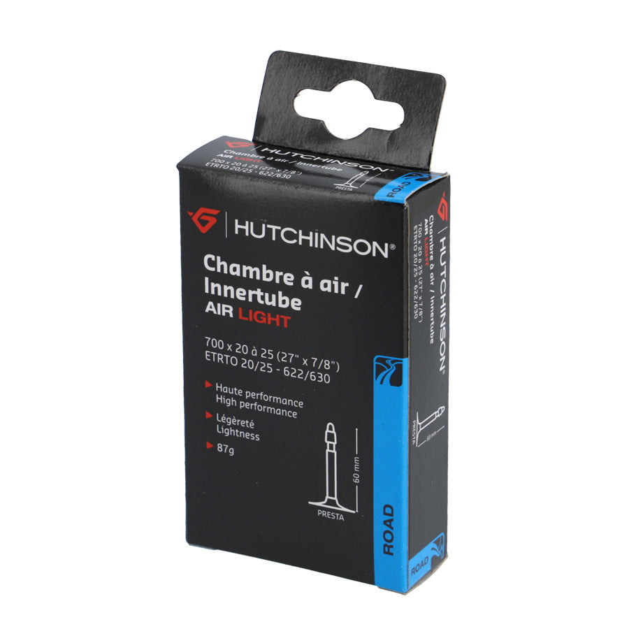 CHAMBRE A AIR VELO 700C (20/25-622) VP 60 MM HUTCHINSON STANDARD AIR LIGHT