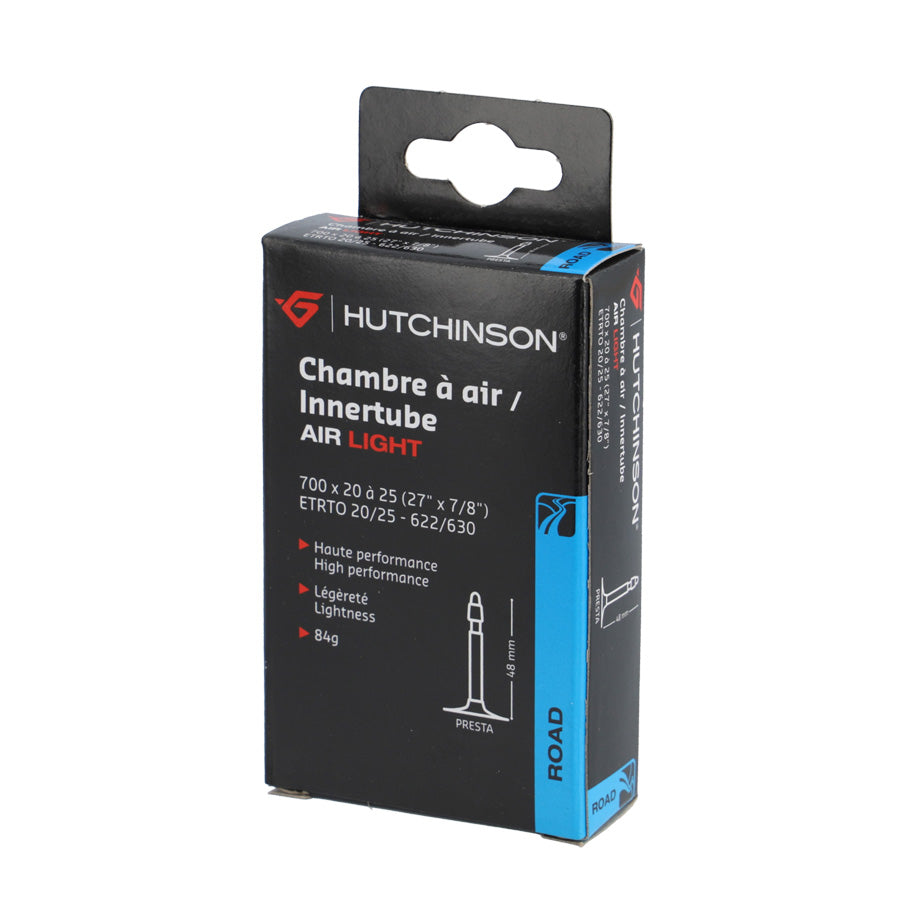 CHAMBRE A AIR VELO 700C (20/25-622) VP 48 MM HUTCHINSON STANDARD AIR LIGHT