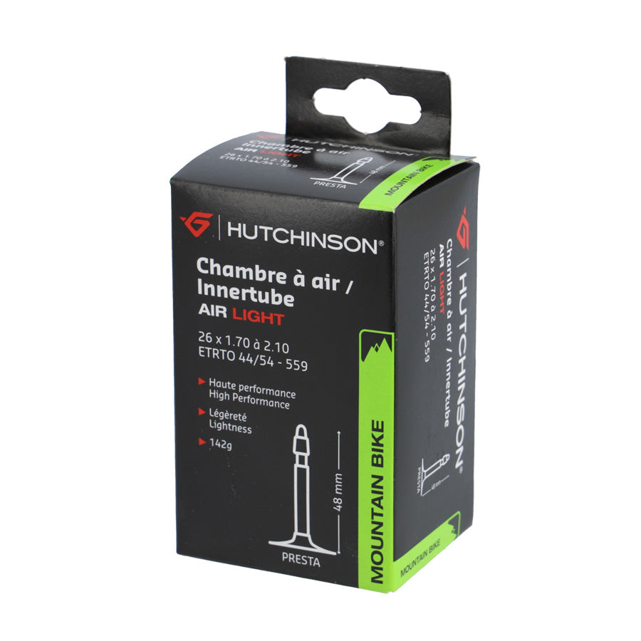 CHAMBRE A AIR VELO 26" X 1.70/2.10 (47/54-559) VP 48 MM HUTCHINSON AIR LIGHT