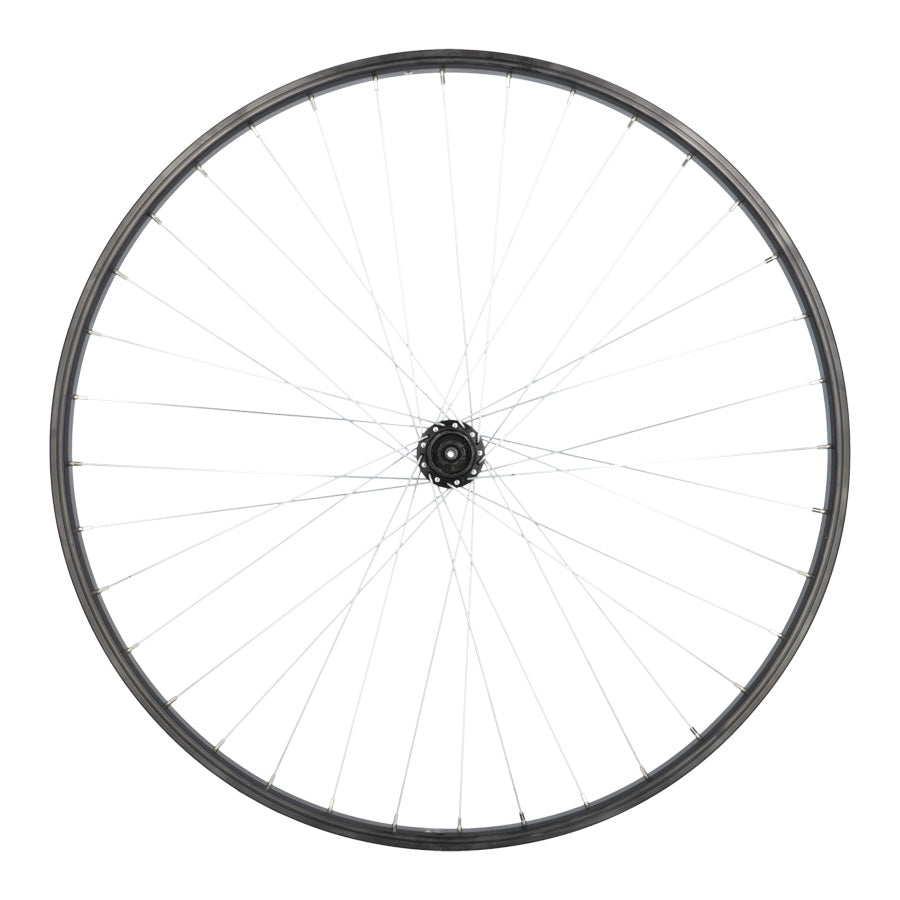 ROUE VTC 28" AR BLOCAGE K7 JANTE NOIR MACH1 M110 MOY. SHIMANO QC300 DISQUE CL 8/9/10/11V