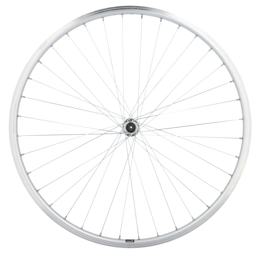 ROUE VTC 28" AV BLOCAGE JANTE ARGENT MACH1 M260 MOYEU VELOX URBAN V-BRAKE 36T