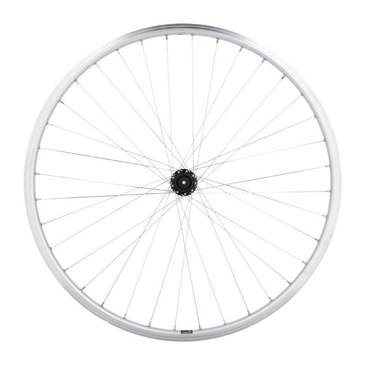 ROUE VTC 28" AR BLOCAGE K7 JANTE ARGENT MACH1 M260 MOY. SHIMANO QC300 DISQUE CL 9/10/11V