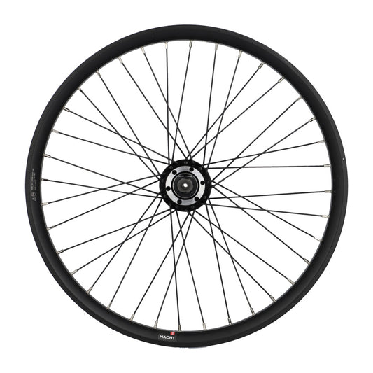 ROUE VELO E BIKE/VAE/CARGO 20" AV BLOCAGE JANTE NOIR MACH1 TRUCKY 30 MOY. VELOX DISQUE 6T