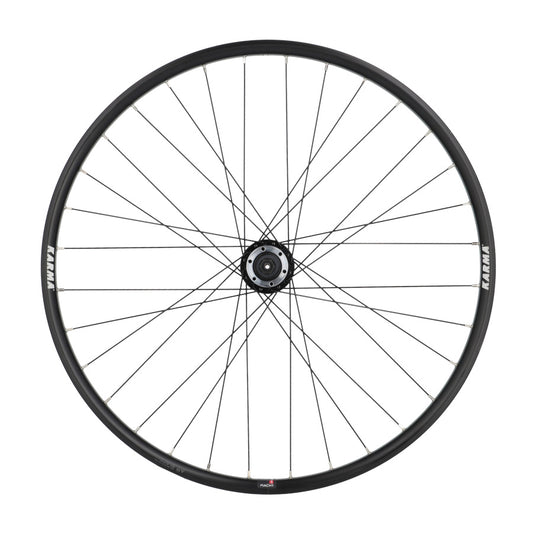 ROUE VTT 26" AV BLOCAGE JANTE NOIR MACH1 KARMA MOY. VELOX DISQUE 6T. 32T