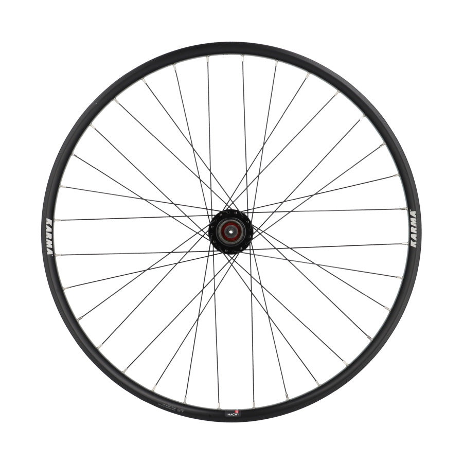 ROUE VTT 26" AR BLOCAGE K7 JANTE NOIR MACH1 KARMA MOY. VELOX DISQUE 6T. 9/10/11V 32T