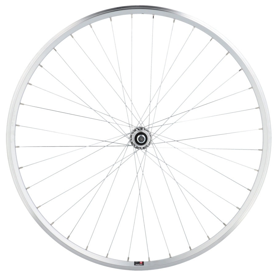 ROUE ROUTE 700 AR ECROU AXE PLEIN RL A VISSER 1V JANTE ARGENT MACH1 CFX MOY. VELOX URBAN