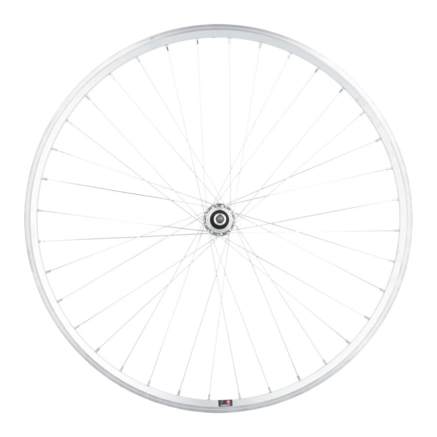 ROUE ROUTE 700 AR ECROU AXE PLEIN RL A VISSER 5/6/7V JANTE ARGENT MACH1 CFX MOY. VELOX URB