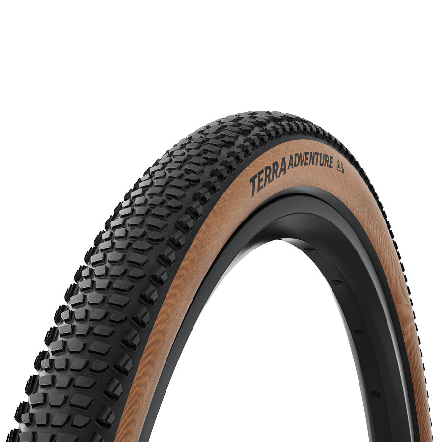 PNEU GRAVEL 700X55C TS CONTINENTAL TERRA ADVENTURE TRAIL GRIP TLR NOIR/MARRON (55-622)