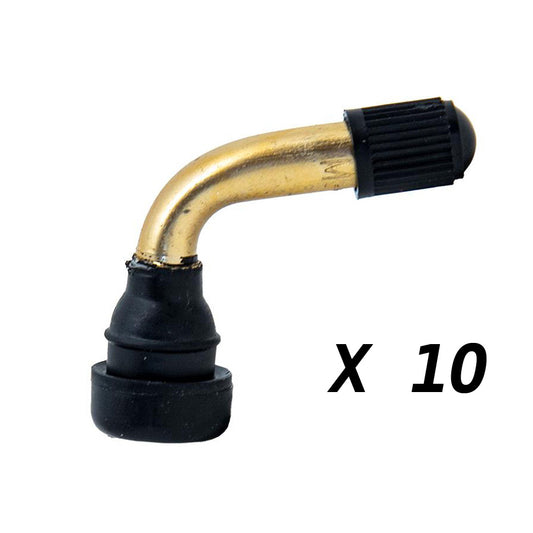 VALVE POUR PNEU TUBELESS TROTTINETTE ELECTRIQUE COUDE 90° PVR40 (X10)