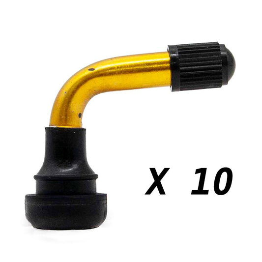 VALVE POUR PNEU TUBELESS TROTTINETTE ELECTRIQUE COUDE 90° PVR50 (X10)
