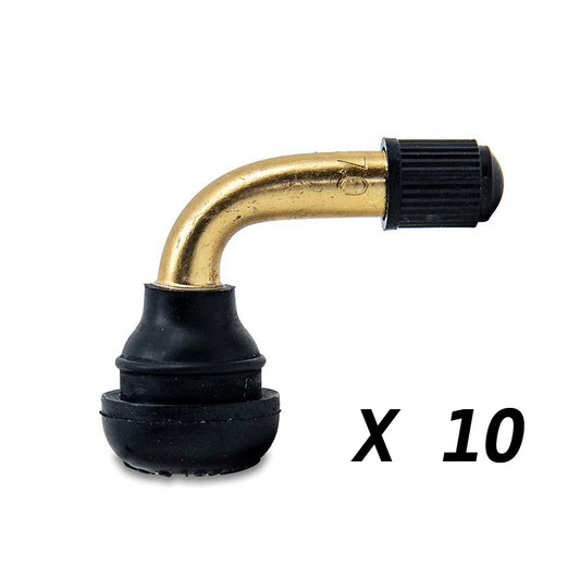 VALVE POUR PNEU TUBELESS TROTTINETTE ELECTRIQUE COUDE 90° PVR70 (X10)