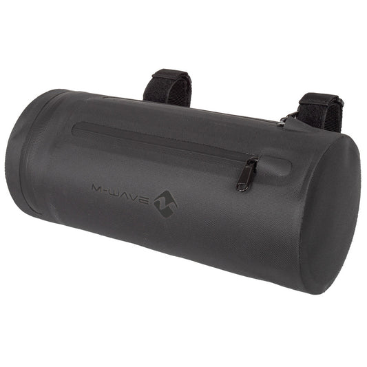 SACOCHE VELO CINTRE GRAVEL M WAVE ROUGH RIDE II S NOIR VOLUME 3L 100 % ETANCHE (DIAM 120X2