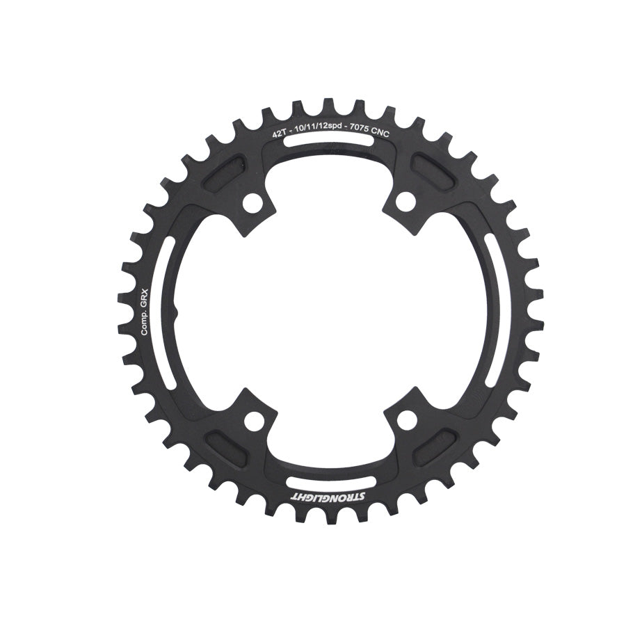 PLATEAU GRAVEL MONO DIAM 110 42DTS NOIR STRONG COMP. SHIMANO GRX FC-RX600/RX810 10/11/12V