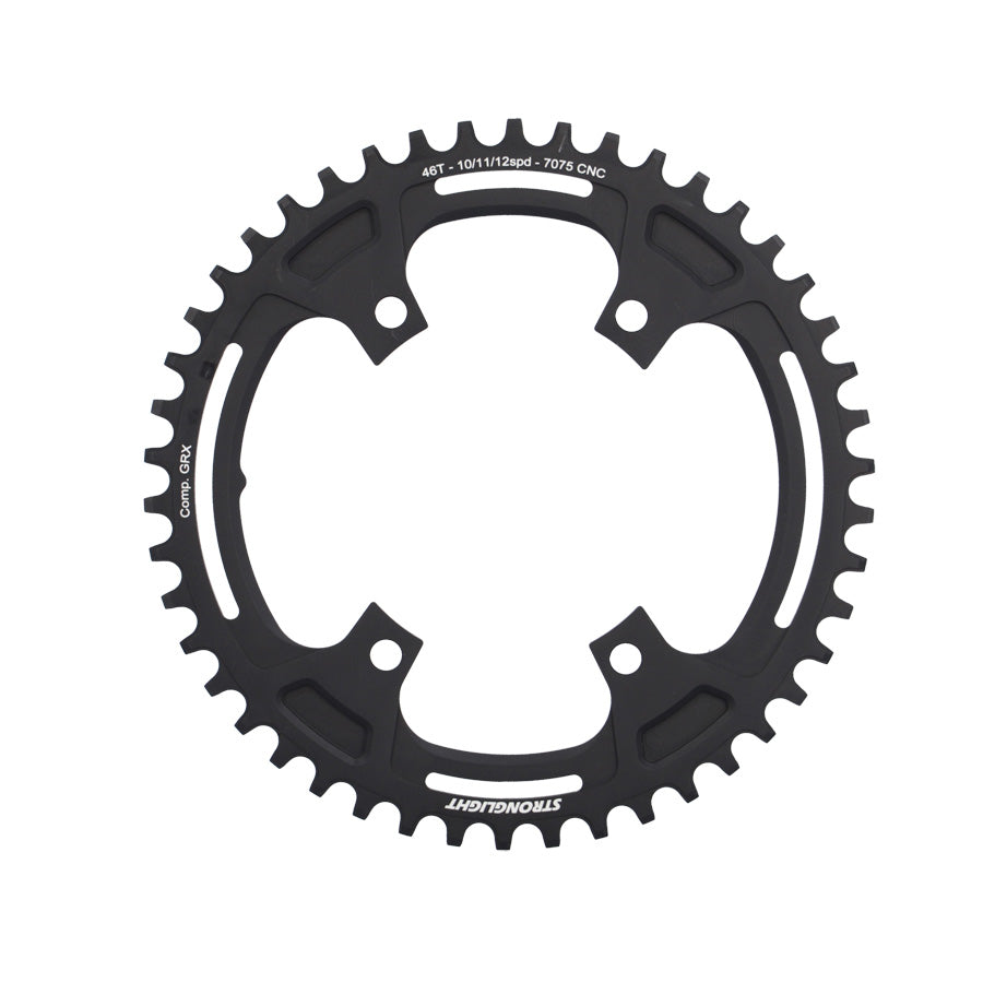 PLATEAU GRAVEL MONO DIAM 110 46DTS NOIR STRONG COMP. SHIMANO GRX FC-RX600/RX810 10/11/12V
