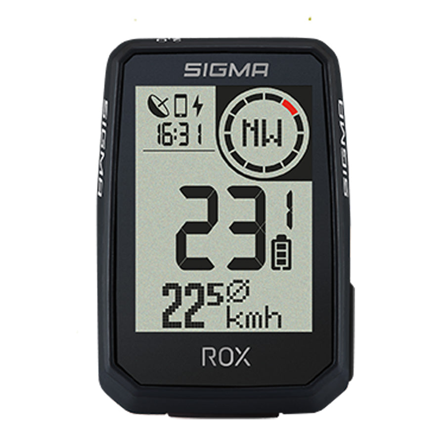 COMPTEUR VELO SANS FIL/GPS SIGMA ROX  2.0 ENDURANCE NOIR