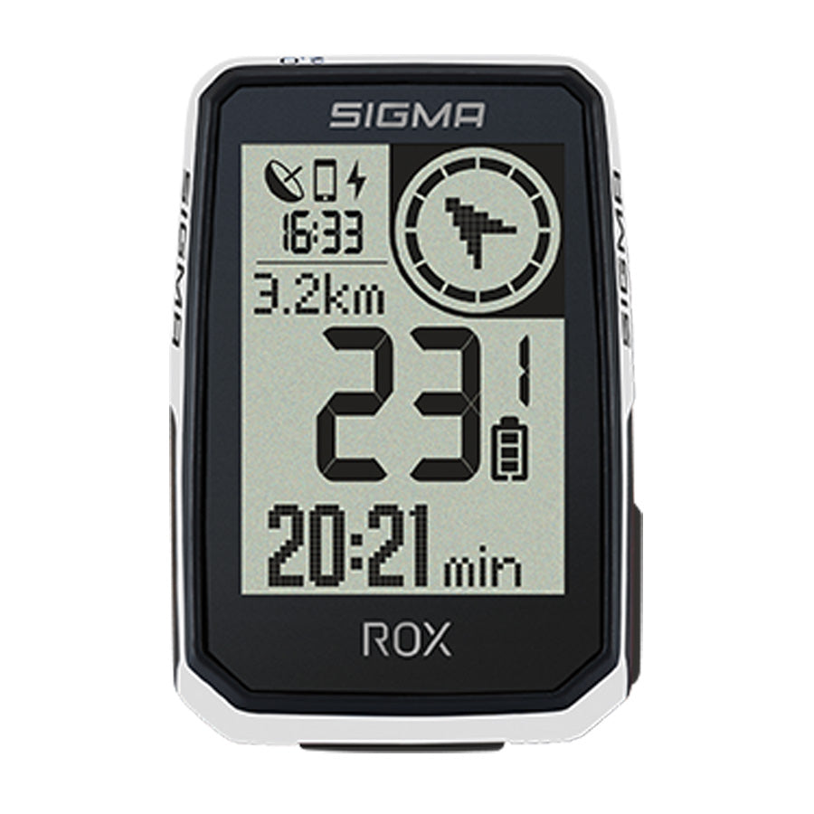 COMPTEUR VELO SANS FIL/GPS SIGMA ROX  2.0 ENDURANCE BLANC