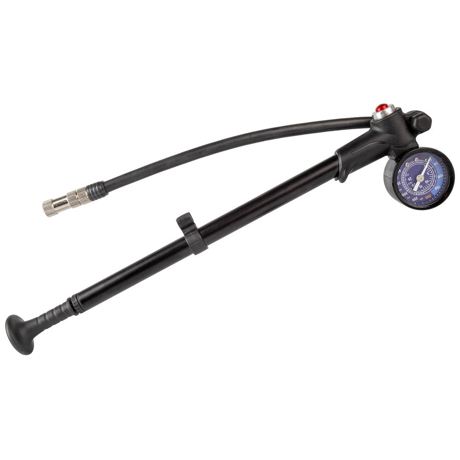 POMPE AMORTISSEUR ET FOURCHE M WAVE AIRSHOCK ALU/NOIR AVEC MANO 28 BARS
