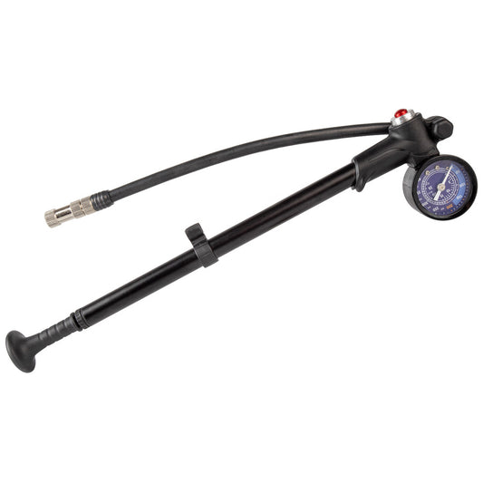 POMPE AMORTISSEUR ET FOURCHE M WAVE AIRSHOCK ALU/NOIR AVEC MANO 28 BARS