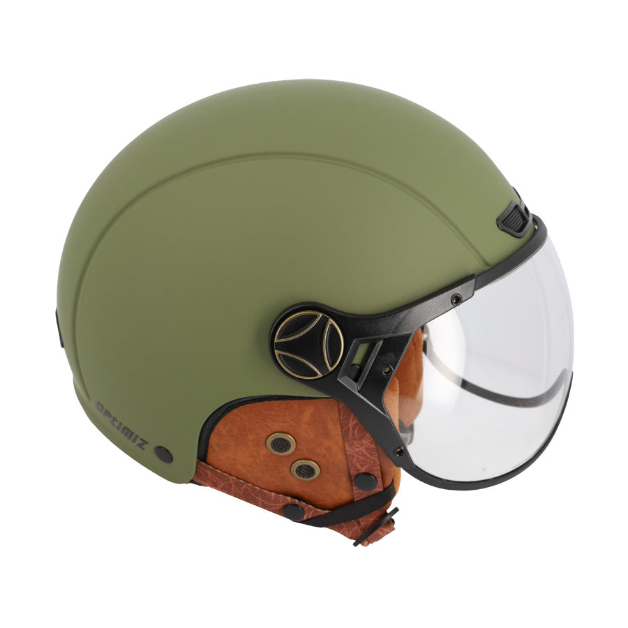 CASQUE URBAIN OPTIMIZ O404 KAKI VERT MAT / MARRON