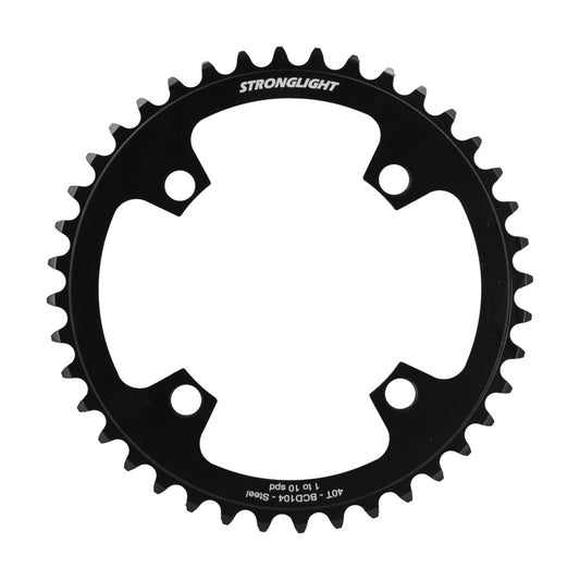 PLATEAU E BIKE/VAE MONO DIAM 104 40DTS ACIER NOIR 4 BRAN. STRONG COMP. BOSCH/SHIMANO/YAMAH