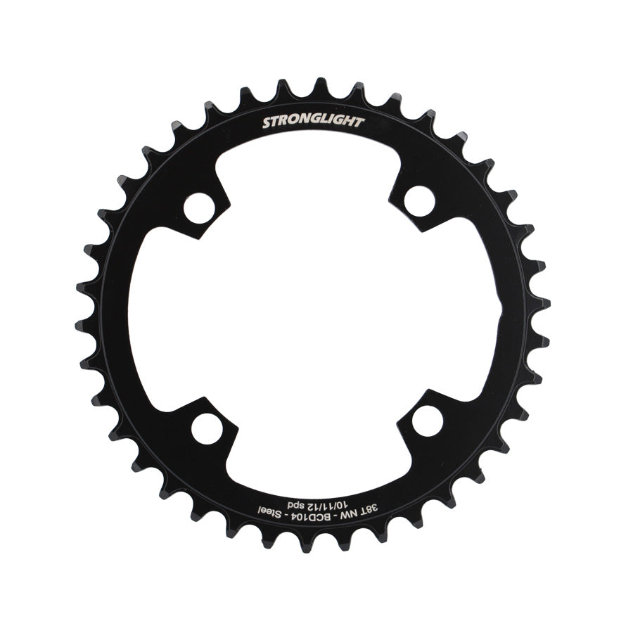 PLATEAU E BIKE/VAE MONO DIAM 104 38DTS ACIER NARROW NOIR 4 BRAN. STRONG COMP. BOSCH/SHIMAN