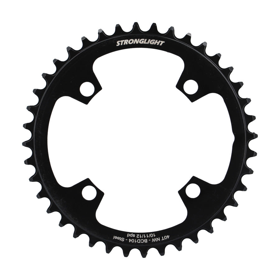 PLATEAU E BIKE/VAE MONO DIAM 104 40DTS ACIER NARROW NOIR 4 BRAN. STRONG COMP. BOSCH/SHIMAN