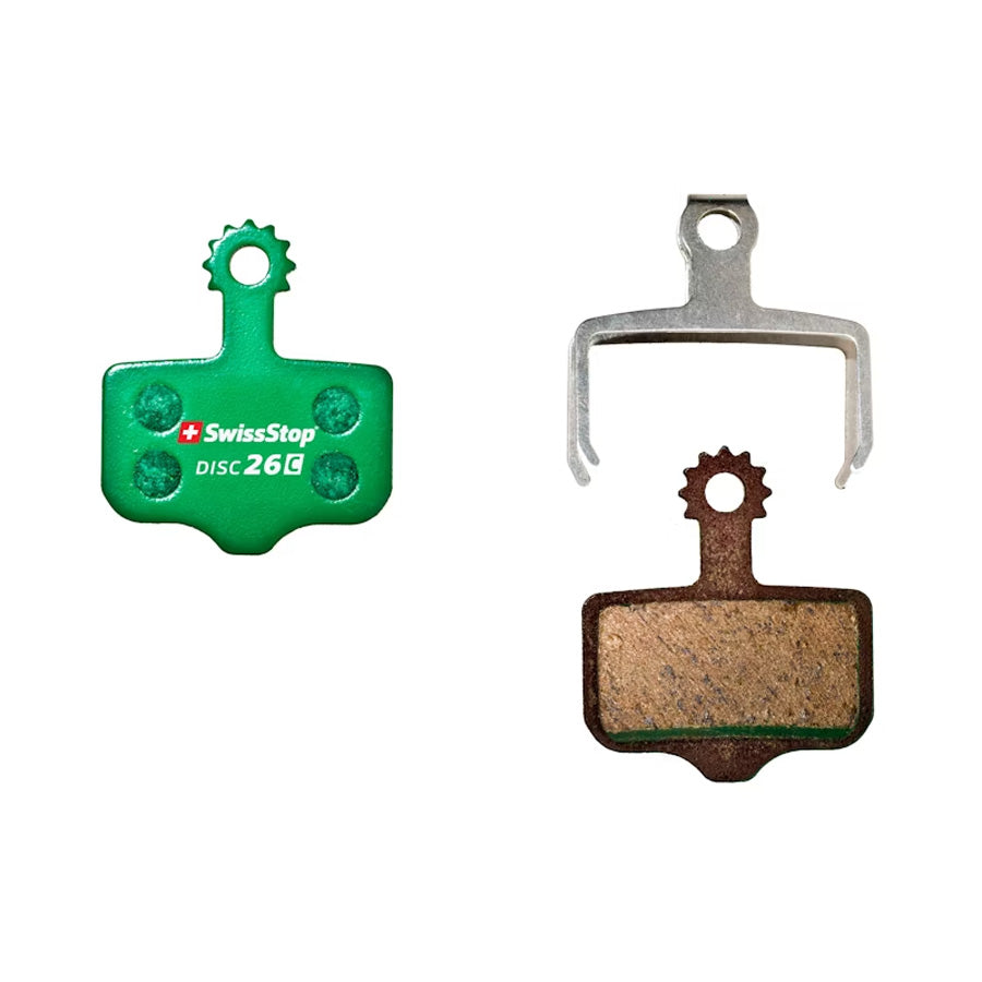 PLAQUETTE FREIN VTT 04 SWISSSTOP DISC 26C ORGANIQUE ADAPT AVID ELIXIR / SRAM XX-X0 DB (PR)