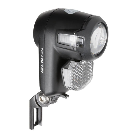 ECLAIRAGE VELO AV PILE AXA NOX CITY 4LUX LED FIXATION FOURCHE