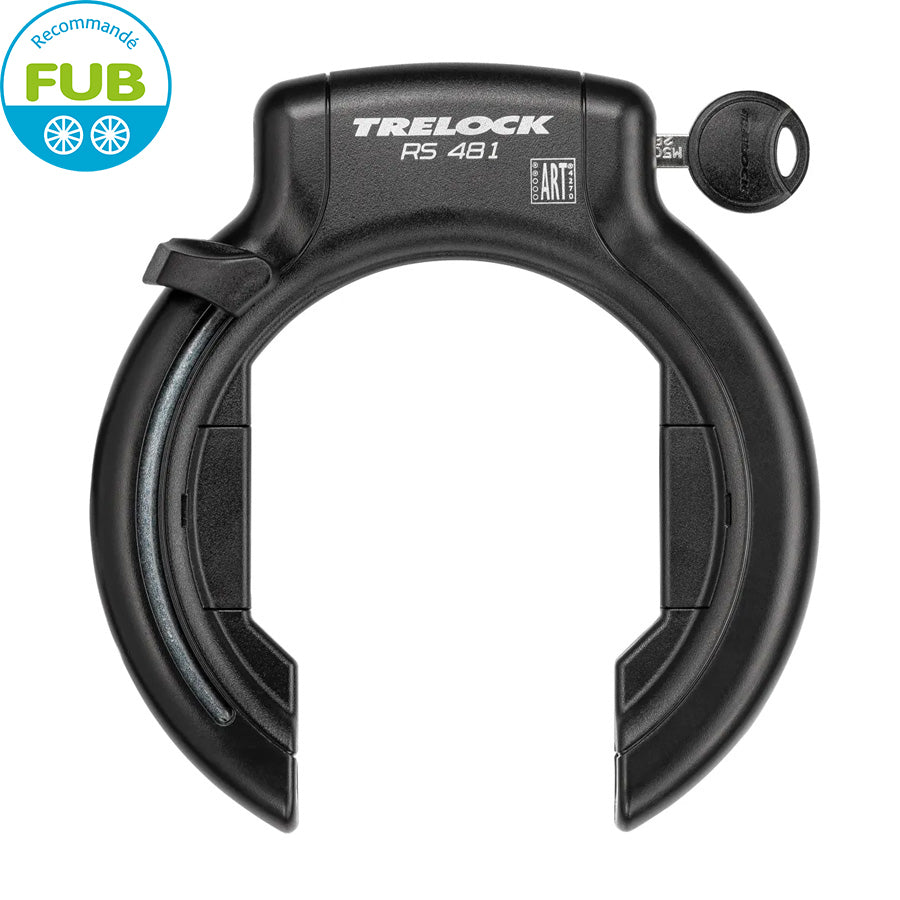 ANTIVOL VELO FER A CHEVAL TRELOCK RS481 XXL NOIR (OUV.92MM/LARGEUR INT.MM/OPT. CABLE