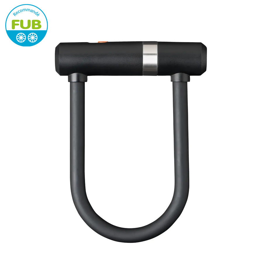 ANTIVOL VELO U 115  X 190MM AXA NEWTON MINI PRO NOIR AVEC CABLE A BOUCLE D14X 1.00M