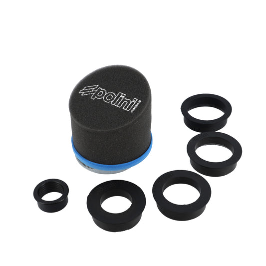 FILTRE A AIR POLINI MOUSSE COURT EN BISEAU BIG EVOLUTION (DIA 28-35-42-45-49-55MM)