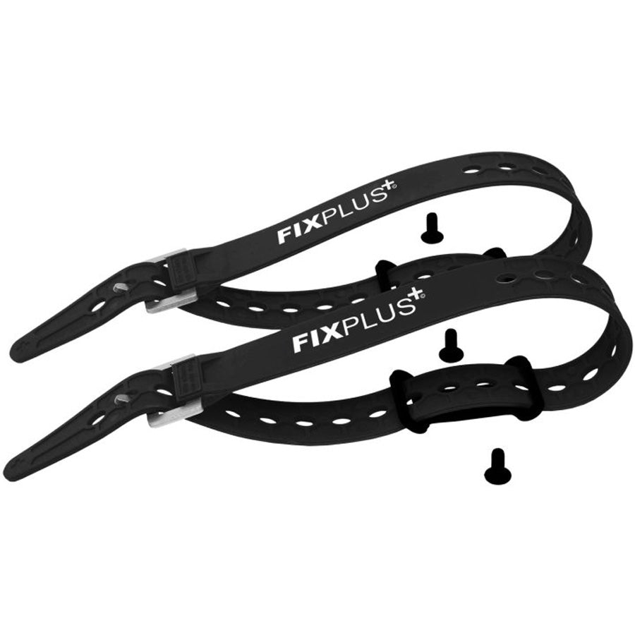 SANGLE DE SERRAGE FIXPLUS CAOUTCHOUC NOIR 46CM + FIXATION (X2)