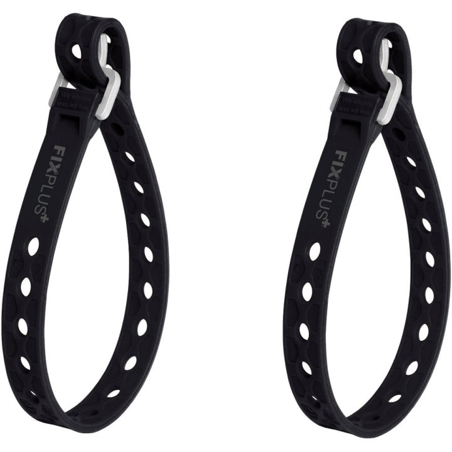 SANGLE DE SERRAGE FIXPLUS NANO SLIMFIT CAOUTCHOUC NOIR 40CM (X2)