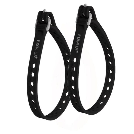 SANGLE DE SERRAGE FIXPLUS NANO SLIMFIT CAOUTCHOUC NOIR 30CM (X2)