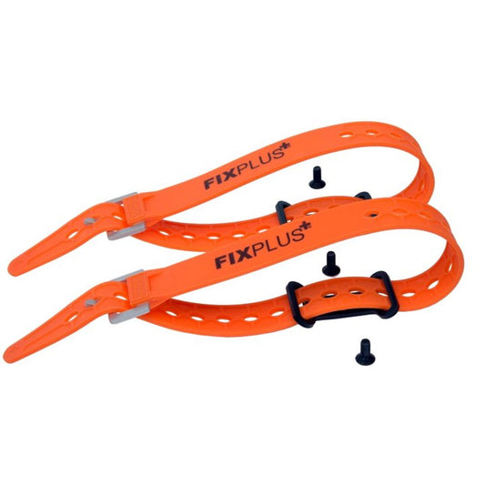 SANGLE DE SERRAGE FIXPLUS CAOUTCHOUC ORANGE 46CM + FIXATION (X2)