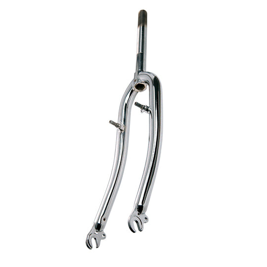 FOURCHE VTT 26" ACIER CHROMEE  FILETEE 1"1/8 V-BRAKE A TASSEAUX