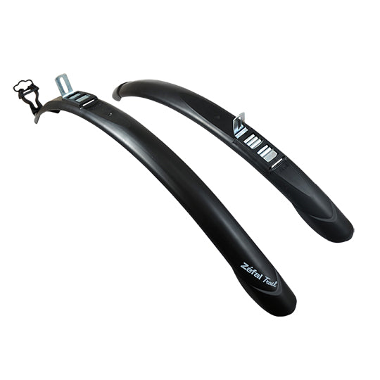GARDE BOUE VTC 28" ZEFAL TRAIL CLIPS NOIR REGLABLE 45MM (PR)
