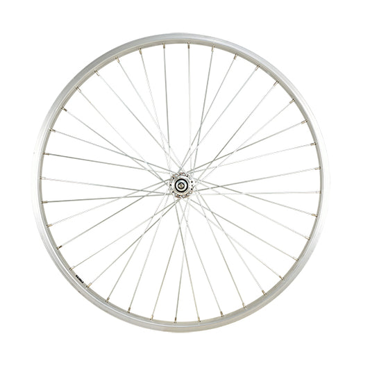 ROUE VTT 26" AV ECROU AXE PLEIN JANTE ARGENT MACH1 M110 EVO MOY.MICHE MAGNUM V-BRAKE 36T
